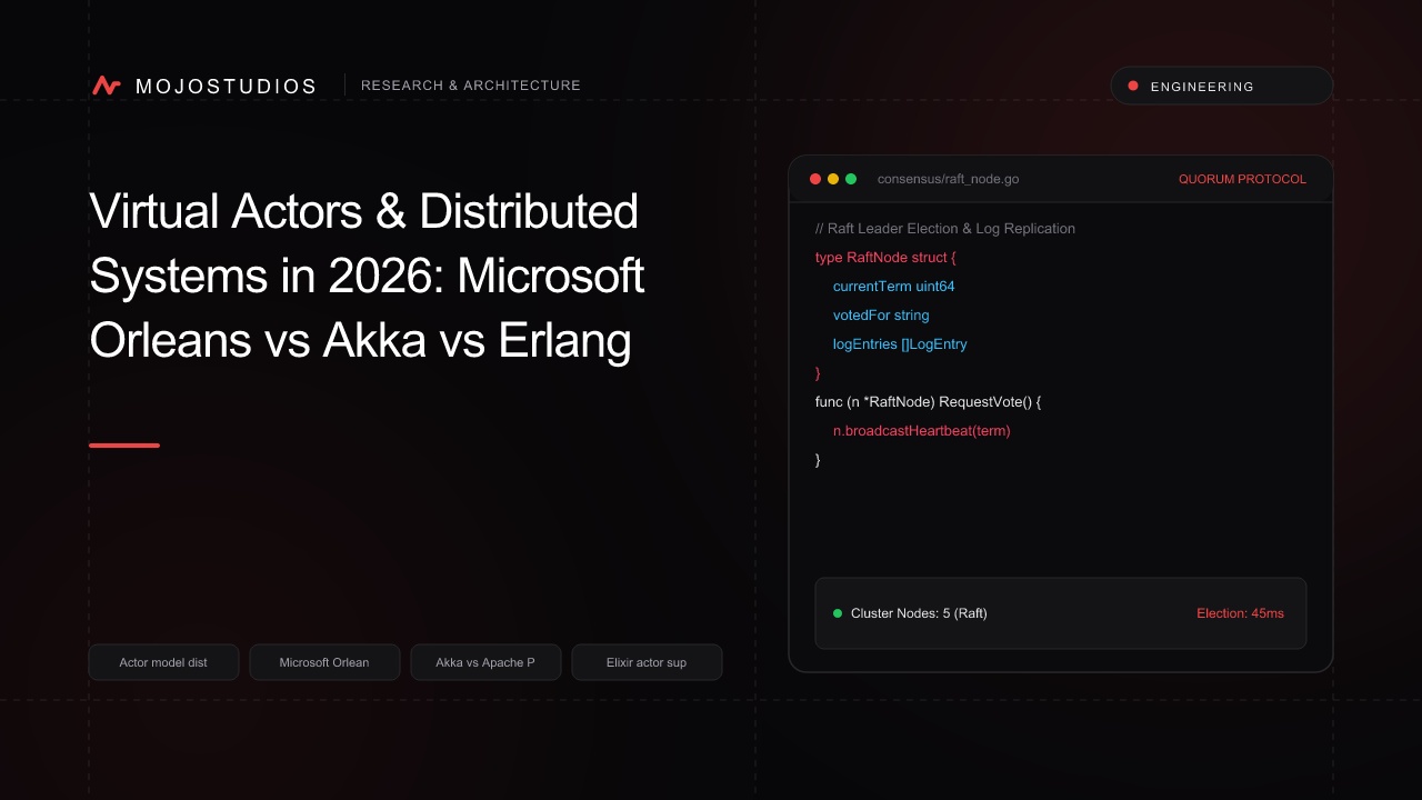 Virtual Actors & Distributed Systems in 2026: Microsoft Orleans vs Akka vs Erlang OTP