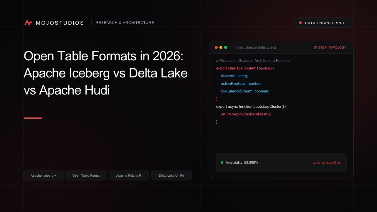 Open Table Formats in 2026: Apache Iceberg vs Delta Lake vs Apache Hudi