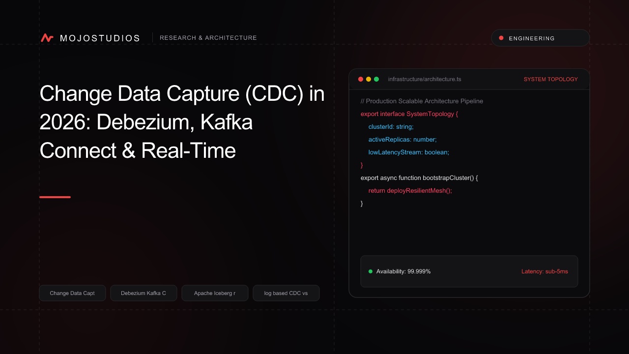 Change Data Capture (CDC) in 2026: Debezium, Kafka Connect & Real-Time Lakehouse Sync