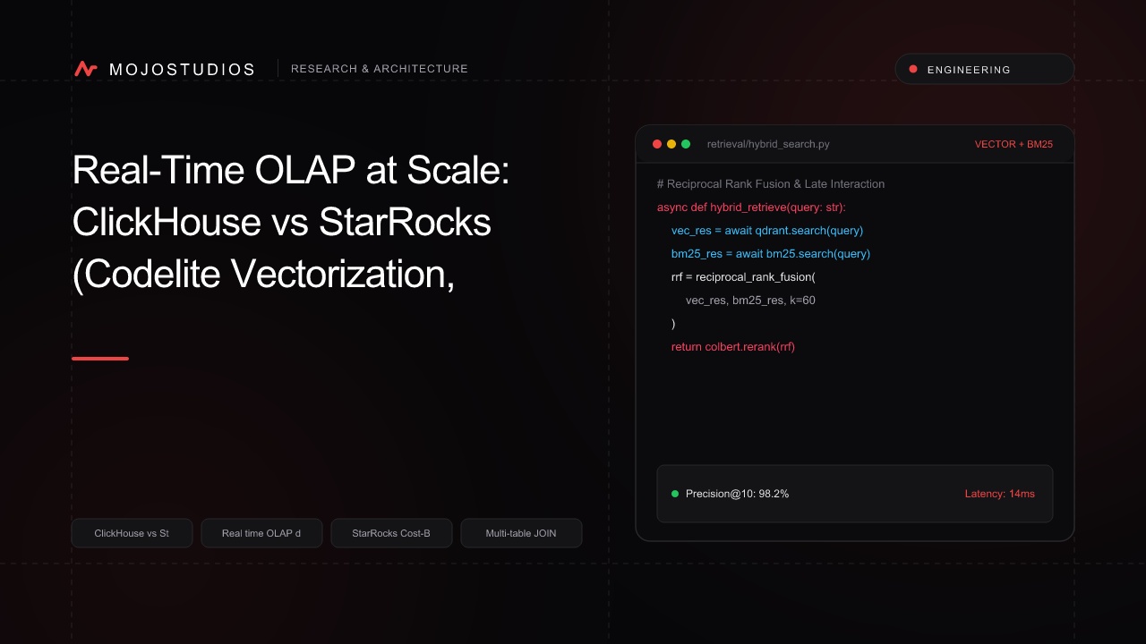 Real-Time OLAP at Scale: ClickHouse vs StarRocks (Codelite Vectorization, Cost-Based Optimizer) in 2026