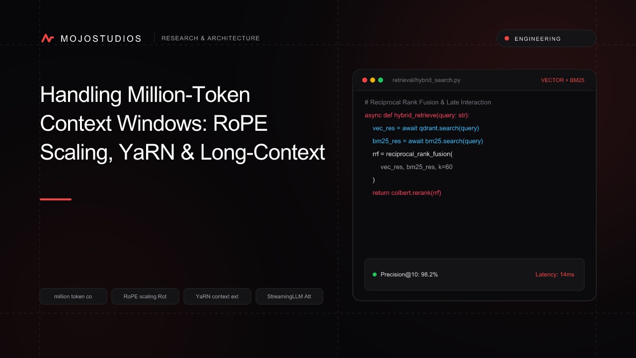 Handling Million-Token Context Windows: RoPE Scaling, YaRN & Long-Context LLMs in 2026