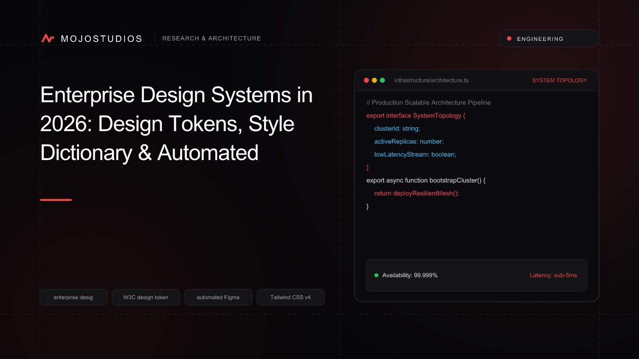Enterprise Design Systems in 2026: Design Tokens, Style Dictionary & Automated Figma-to-Code Sync