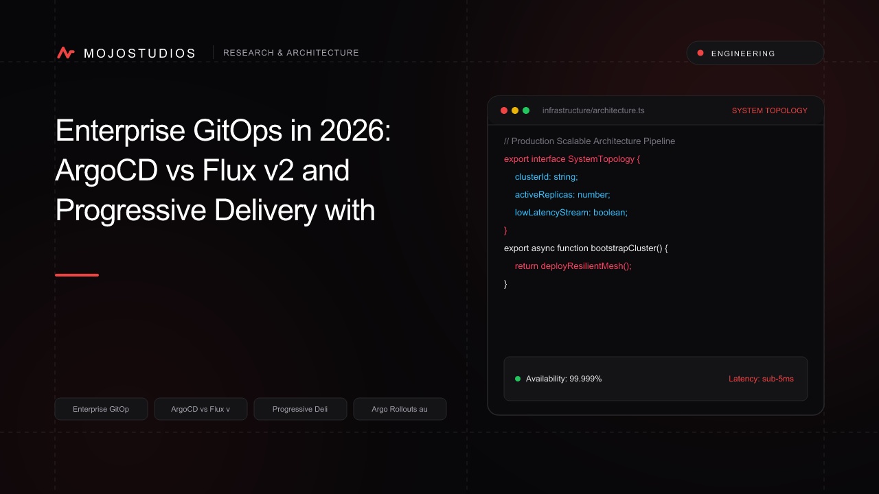 Enterprise GitOps in 2026: ArgoCD vs Flux v2 and Progressive Delivery with Flagger