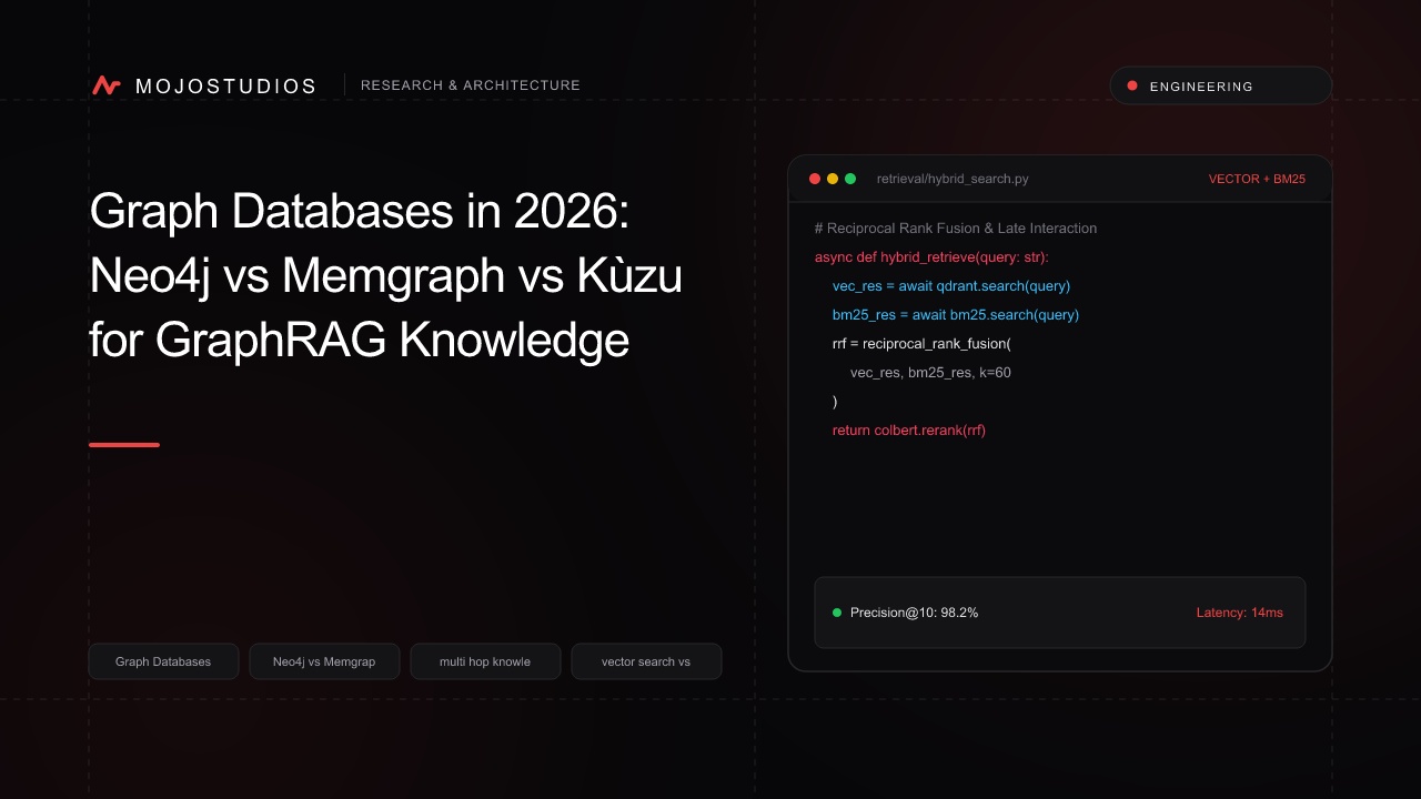 Graph Databases in 2026: Neo4j vs Memgraph vs Kùzu for GraphRAG Knowledge Engines