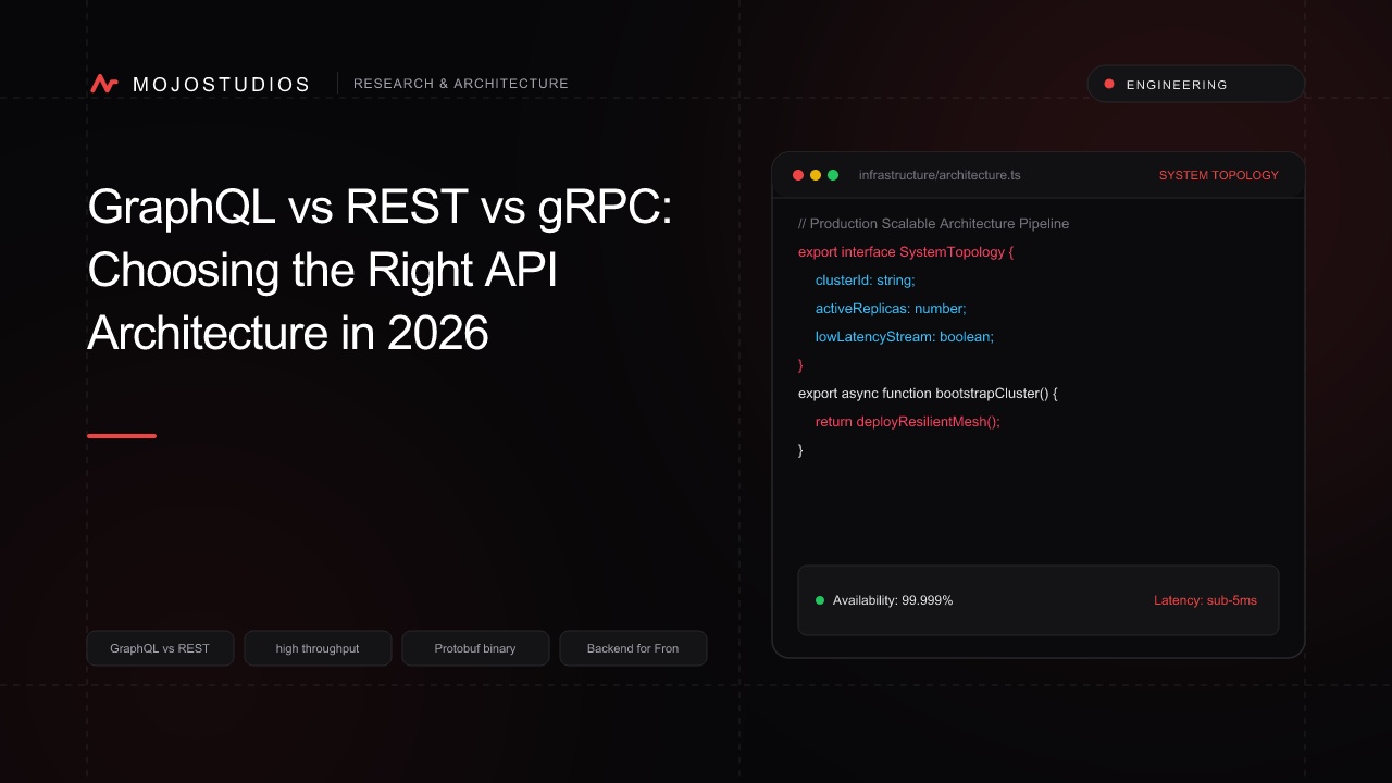 GraphQL vs REST vs gRPC: Choosing the Right API Architecture in 2026