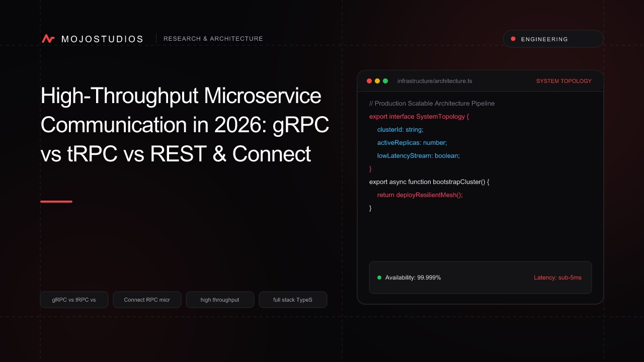 High-Throughput Microservice Communication in 2026: gRPC vs tRPC vs REST & Connect RPC