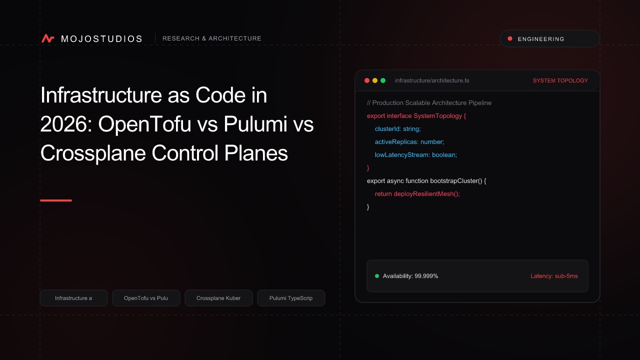 Infrastructure as Code in 2026: OpenTofu vs Pulumi vs Crossplane Control Planes