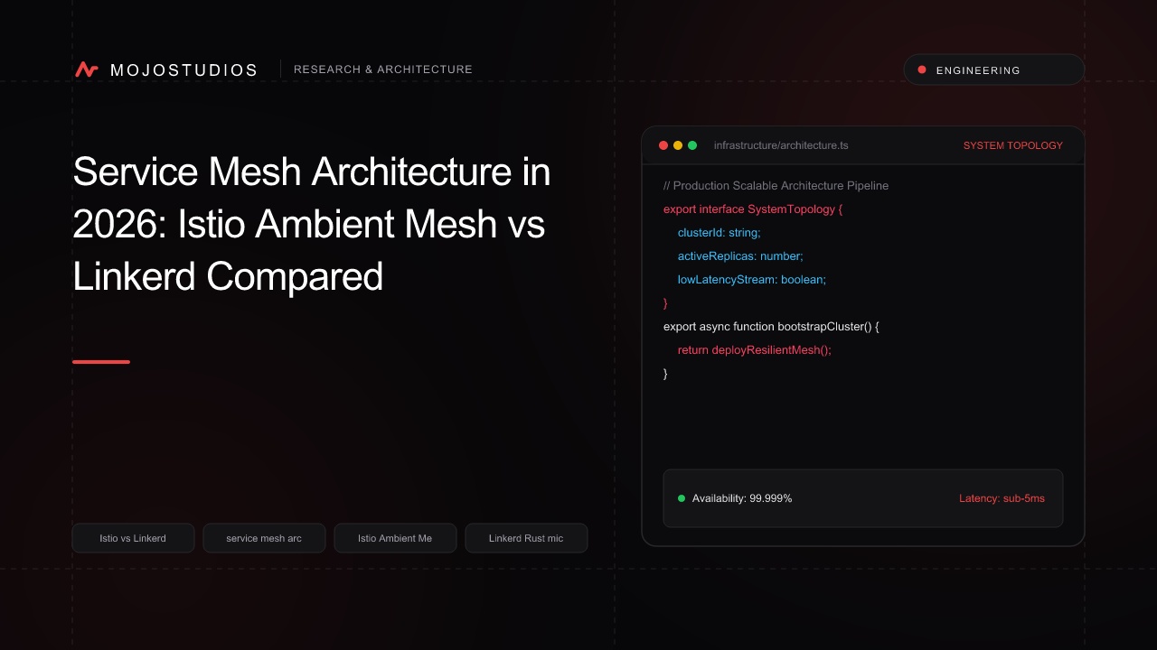 Service Mesh Architecture in 2026: Istio Ambient Mesh vs Linkerd Compared