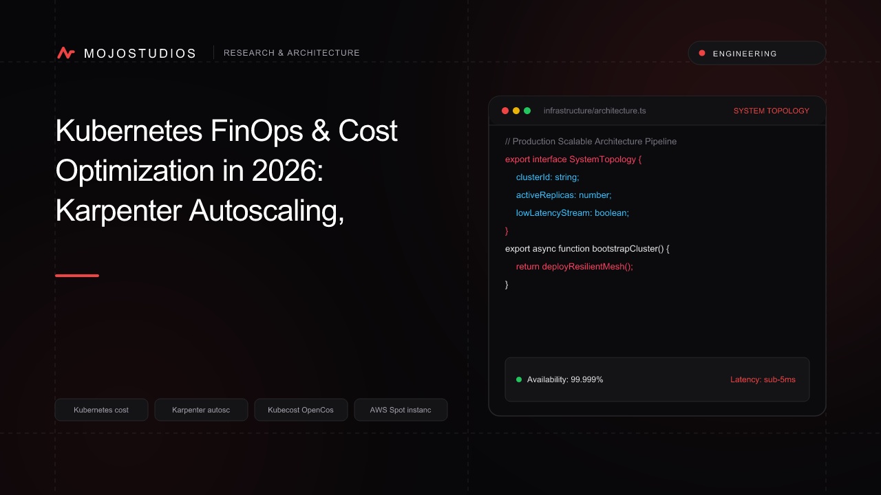 Kubernetes FinOps & Cost Optimization in 2026: Karpenter Autoscaling, Kubecost & Spot Fleets
