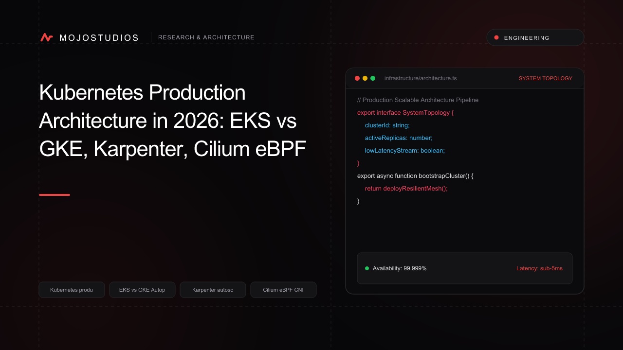 Kubernetes Production Architecture in 2026: EKS vs GKE, Karpenter, Cilium eBPF & ArgoCD GitOps