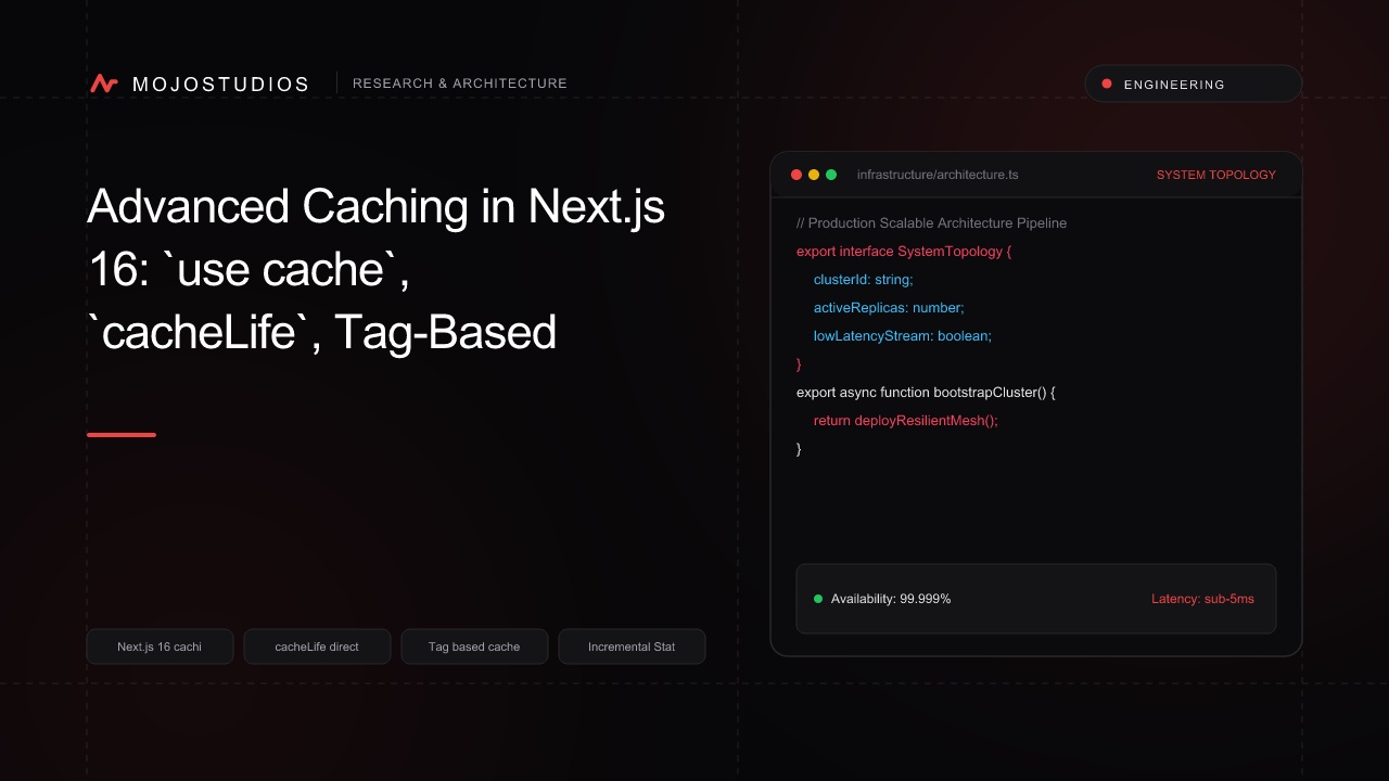 Advanced Caching in Next.js 16: `use cache`, `cacheLife`, Tag-Based Invalidation & Edge ISR