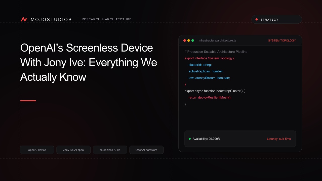 OpenAI's Screenless Device With Jony Ive: Everything We Actually Know