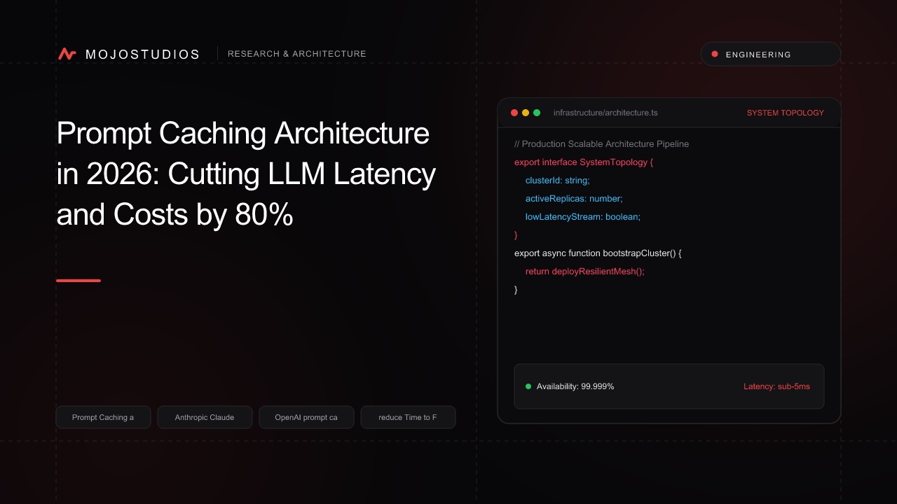 Prompt Caching Architecture in 2026: Cutting LLM Latency and Costs by 80%