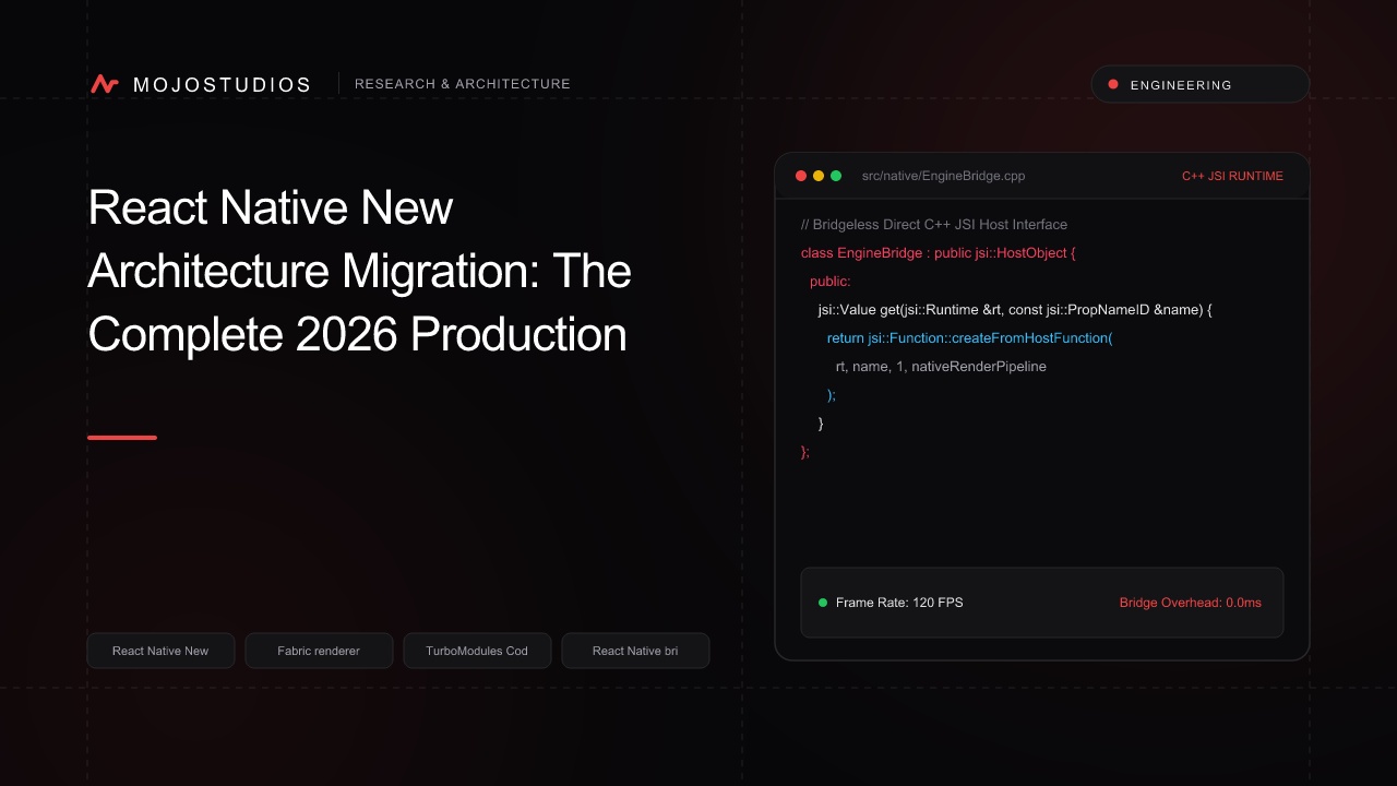 React Native New Architecture Migration: The Complete 2026 Production Guide