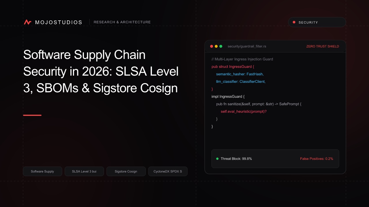 Software Supply Chain Security in 2026: SLSA Level 3, SBOMs & Sigstore Cosign