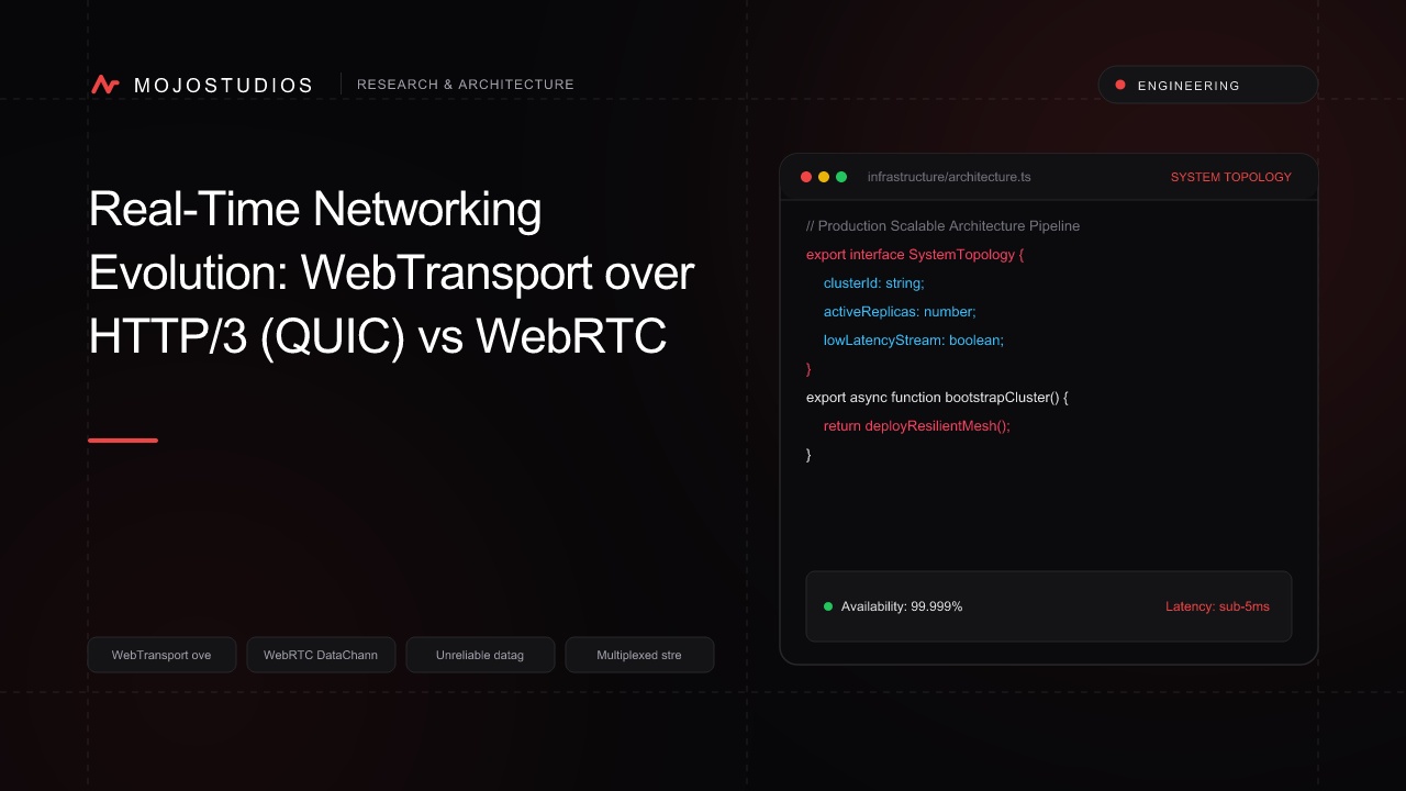 Real-Time Networking Evolution: WebTransport over HTTP/3 (QUIC) vs WebRTC DataChannels in 2026